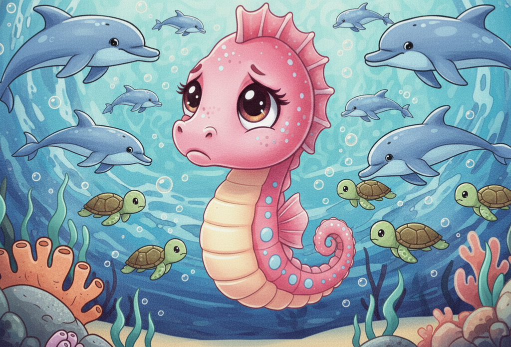 Sandy, the Sad Seahorse